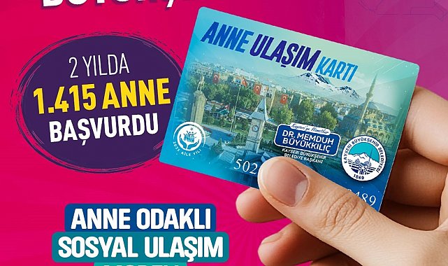 'Anne Ulaşım Kartı' ile annelerin ulaşımına 3 milyon TL'lik büyükşehir desteği