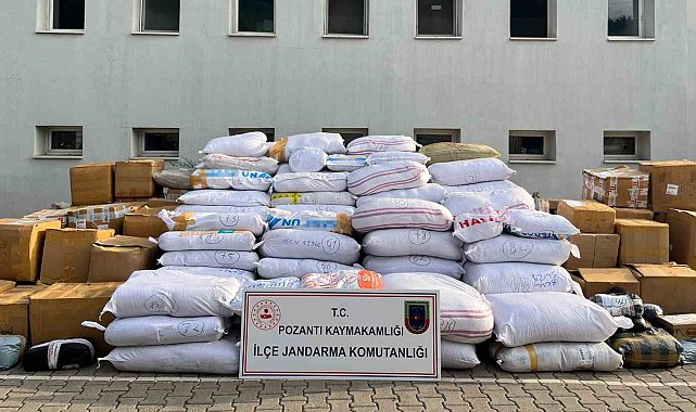 Adana'da 20 milyon TL değerinde kaçak tütün ele geçirildi