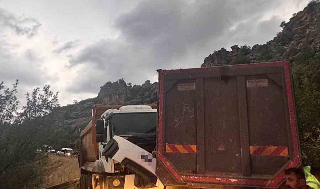 Adıyaman'da iki kamyon çarpıştı: 2 yaralı