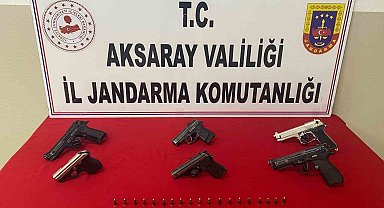 Aksaray'da kaçak silah operasyonu: 5 gözaltı
