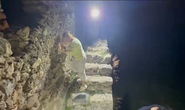 Alanya Kalesi'nde mahsur kalan 3 Rus kurtarıldı