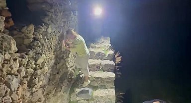 Alanya Kalesi'nde mahsur kalan 3 Rus kurtarıldı