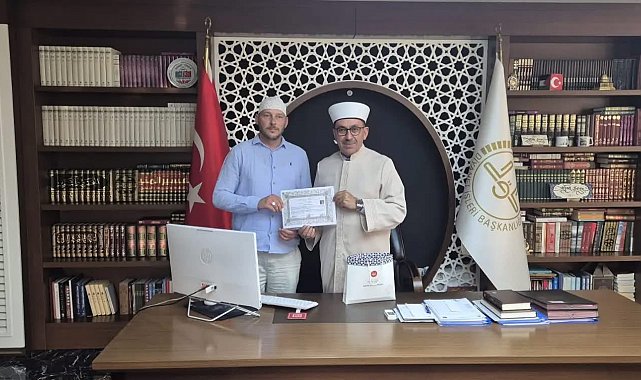 Alanya'da Alman vatandaşı Müslüman oldu, Ahmet ismini aldı