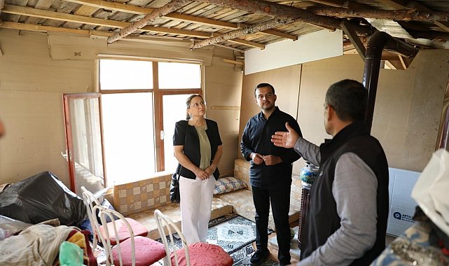 Alanya'da yaşlı çift yeni yuvasına kavuştu