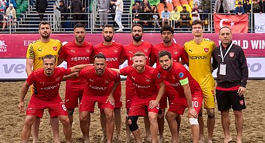 Alanya'nın plaj futbolu devleri son 16'da