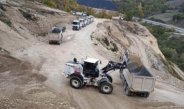 Alçakbel köyünde stabilize yol çalışması tamamlandı