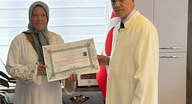 Almanya Vatandaşı Rabea Kanacke'nin İslam yolculuğu Manavgat'ta taçlandı