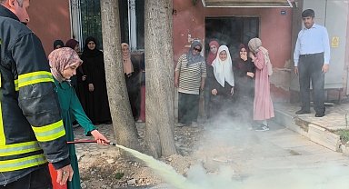 Anamur'da Kur'an kursunda yangın tatbikatı
