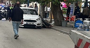 Ankara'da otomobil, motosiklete çarptı: 1 ağır yaralı