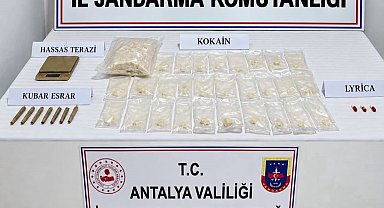 Antalya'da 3 kilogram kokain ele geçirildi