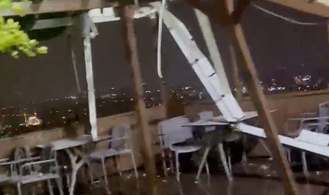 Antalya'da 4 kişinin ölümüne sebep olan hortum, önce seyir terasını yerle bir etmiş