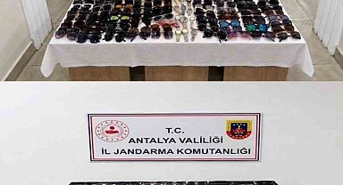 Antalya'da gümrük kaçağı güneş gözlüğü ve saatler ele geçirildi
