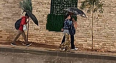 Araban'da sağanak etkili oldu