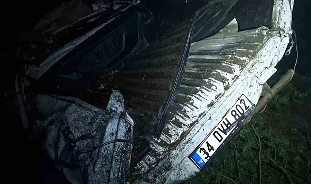 Artvin'de trafik kazası: Baba öldü, iki çocuğu yaralandı