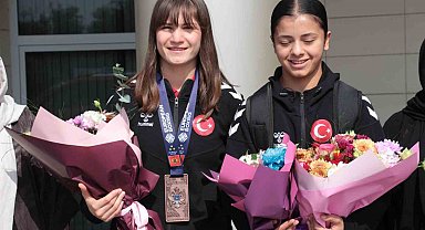 Avrupa Şampiyonası'ndan dönen milli sporcular Cizre'de