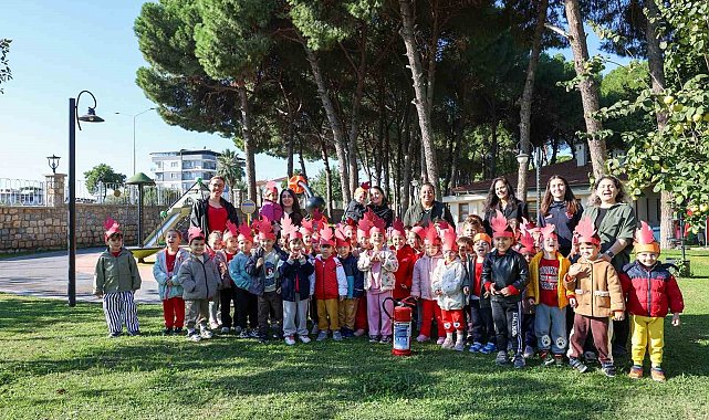 Aydın Büyükşehir Belediyesi Çocuk Gelişim Merkezleri'nde Eğitici İtfaiye etkinliği