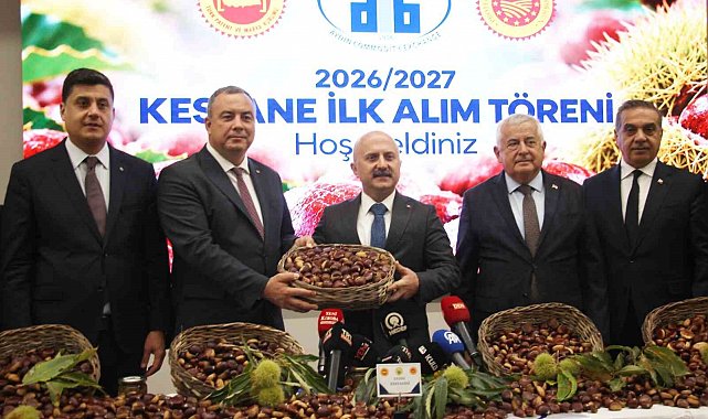 Aydın kestanesinde sezonun ilk ürünü 600 TL'den alındı