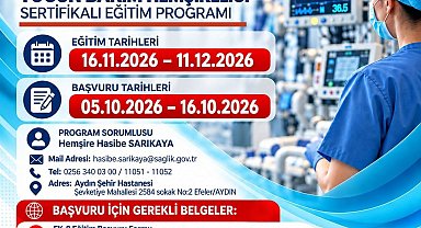 Aydın Şehir Hastanesi'nde yoğun bakım hemşireliği eğitimi düzenlenecek