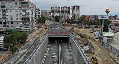 Aydın Yeni Dörtyol Köprülü Kavşağı'nda çalışmalar sürüyor