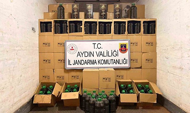 Aydın'da 5 bin 300 litre sahte zeytinyağı ele geçirildi