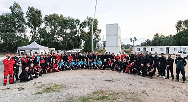 Aydın'da afet tatbikatı gerçeğini aratmadı