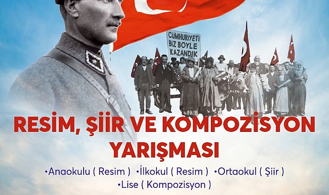 Aydın'da gençler Cumhuriyet'i resim, şiir ve kompozisyonla anlatacak