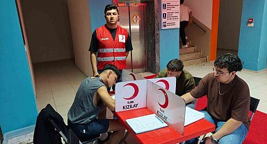 Aydın'da öğrenci yurdunda kan bağışı etkinliği düzenlendi