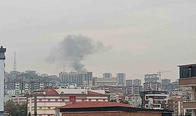 Bahçede yakılan anızdan çıkan duman korkuttu