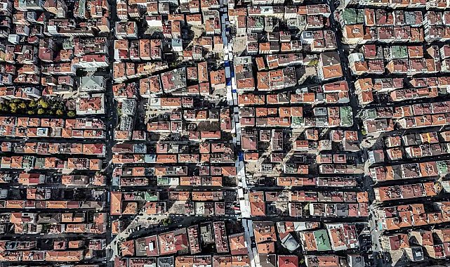 Bahçelievler'de, kentsel dönüşümün boyutu havadan görüntülendi
