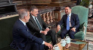 Bakan Fidan, Çiftçi ve Gürlek'ten güçlü diplomasi mesaisine kahve molası