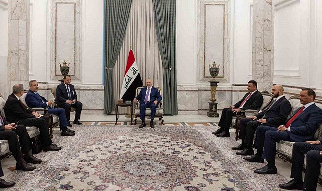 Bakan Fidan, Irak Cumhurbaşkanı Amedi tarafından kabul edildi