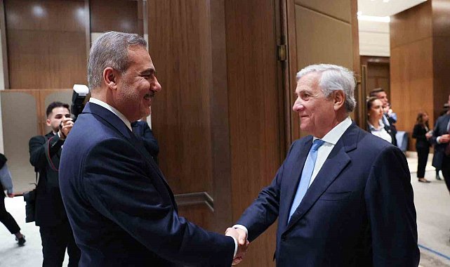 Bakan Fidan, İtalya Dışişleri Bakanı Antonio Tajani ile bir araya geldi