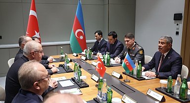 Bakan Güler mevkidaşı Hasanov ile görüştü