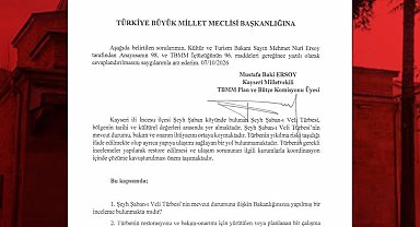 Baki Ersoy'dan İncesu Şeyh Şaban-ı Veli Türbesi için soru önergesi