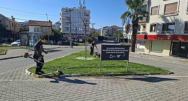 Balıkesir Büyükşehir Belediyesi'nden Ayvalık'ta refüj ve kavşaklarda temizlik