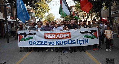 Balıkesir'de Gazze ve Kudüs için yürüyüş düzenlendi