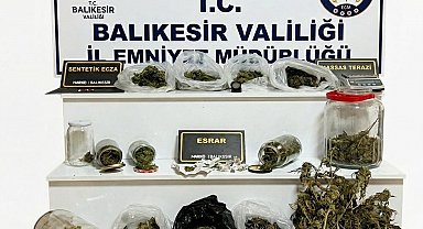 Balıkesir'de uyuşturucu operasyonu: 2 şahsa gözaltı