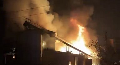 Bandırma'da yağ fabrikasında yangın