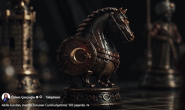 Başkan Çerçioğlu'nun 29 Ekim videosu sosyal medyada ilk sırada