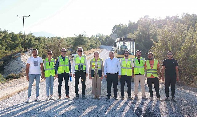 Başkan Doğan, Yeşilyayla-Hacıeyüplü arasındaki asfalt çalışmalarını inceledi