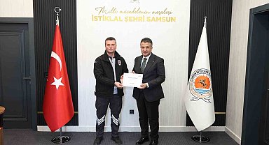 Başkan Doğan'dan hayat kurtaran personele ödül