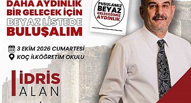 Başkan İdris Alan: "Şehrimizin geleceği için tüm üyelerimizi sandığa davet ediyorum"