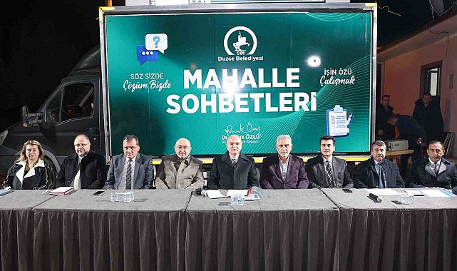 Başkan Özlü Sarayyeri Mahallesi'nde halkla buluştu