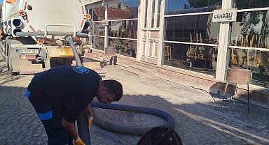 BASKİ''den Ayvalık'ta kanalizasyon temizliği