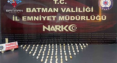 Batman'da yabancı uyruklu şahsın midesinden 750 gram metamfetamin çıktı