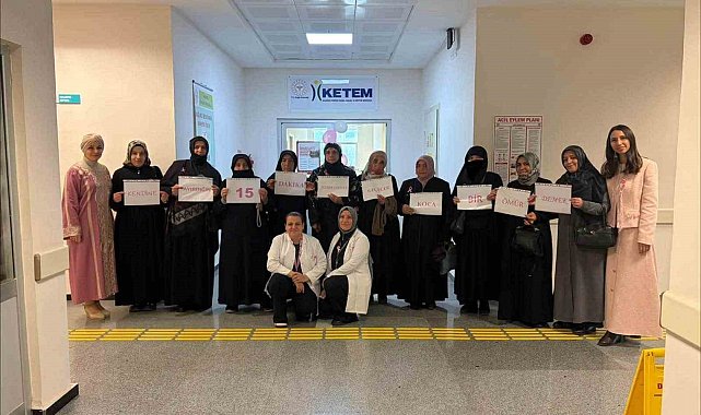 Bayburt'ta köylerden gelen vatandaşlara kanser taraması yapıldı