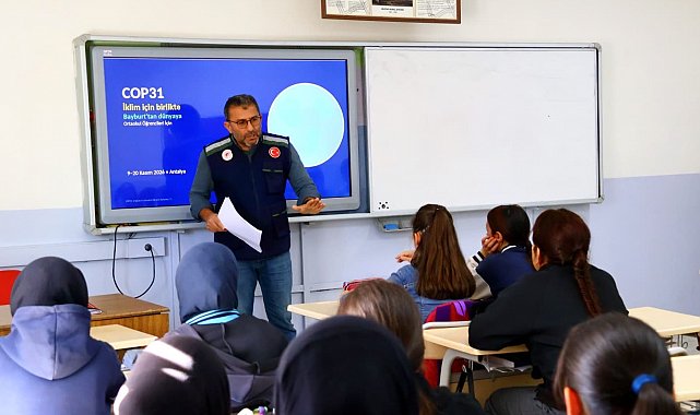 Bayburt'un ilçelerinde iklim değişikliği eğitimleri sürüyor