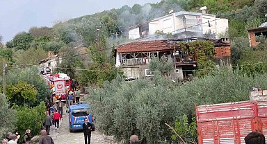 Benzin ile ocakta odun yakmak isterken evi yaktı