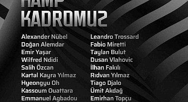 Beşiktaş'ın, Trabzonspor maçı kamp kadrosu belli oldu