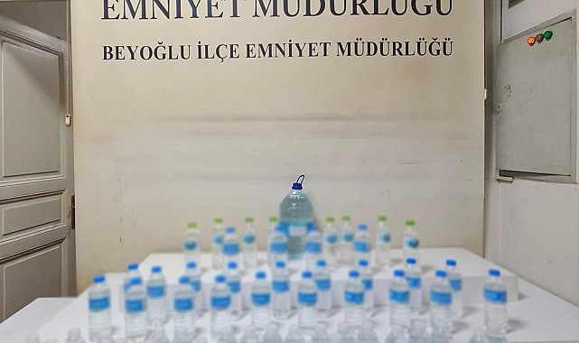 Beyoğlu'nda kaçak etil alkol operasyonu: 1 gözaltı